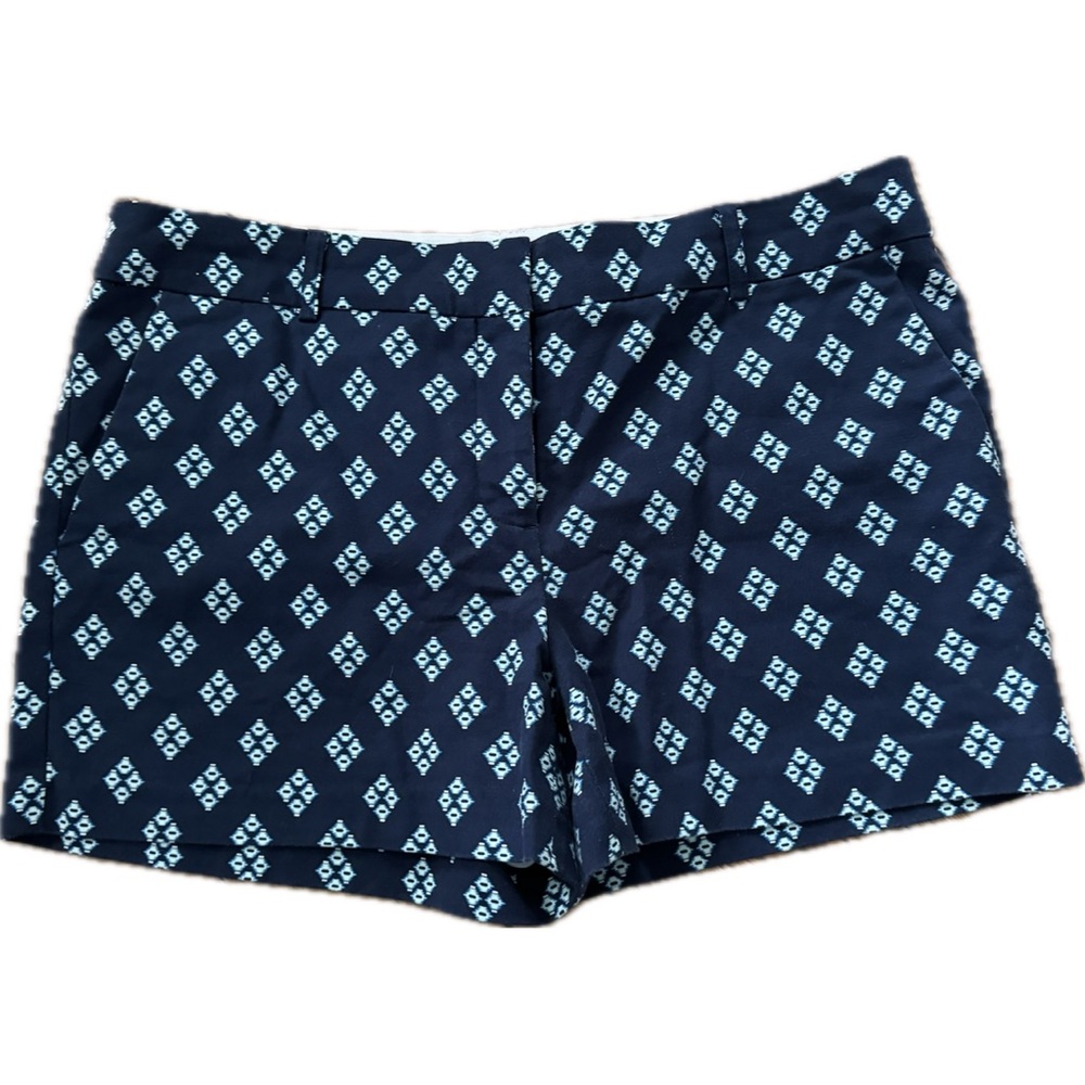 Kenar Navy Blue Light Blue Printed Shorts- Summer/ Spring- SIZE 10